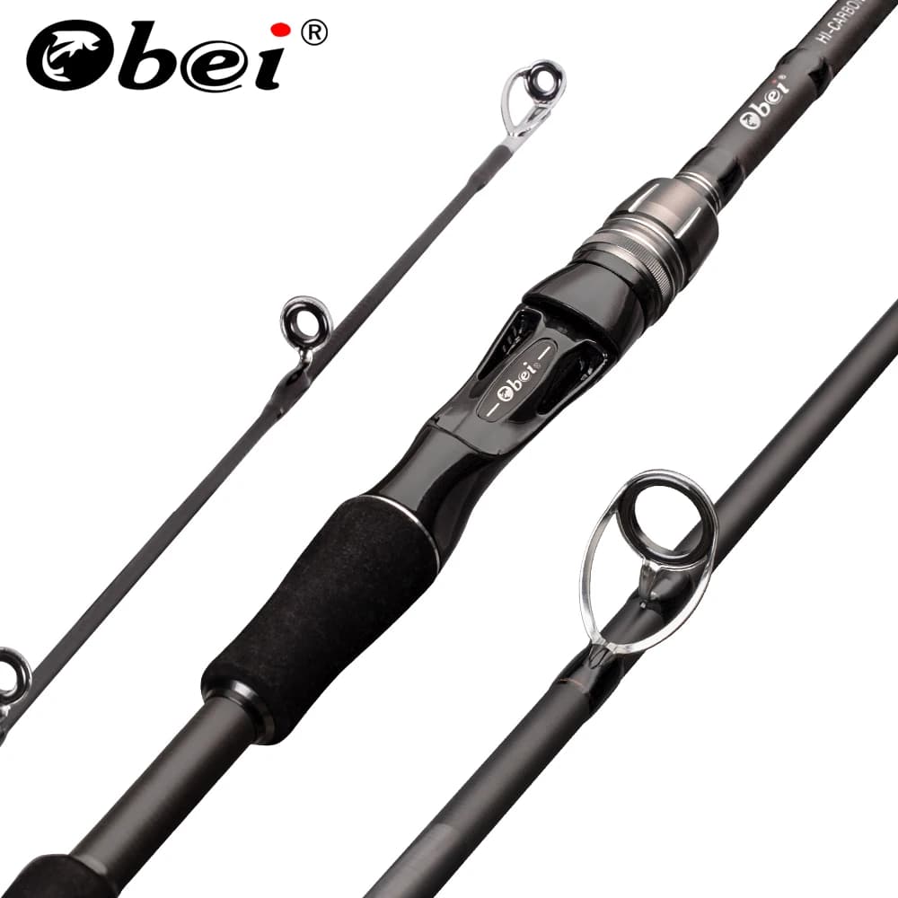 Obei Spurs 1,98 m 2,28 m 2,58 3 secciones cebo fundición caña de pescar viaje ultraligero fundición Spinning barco señuelo 7G-55G M/ML/MH caña