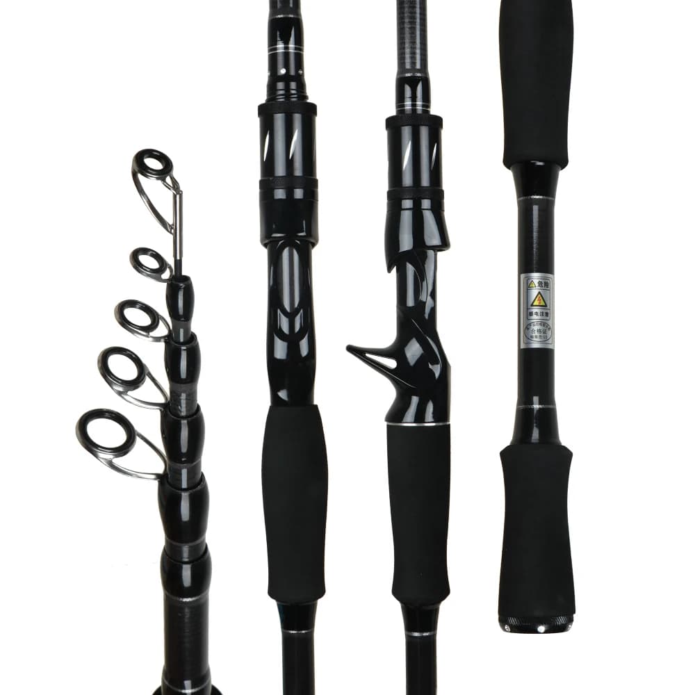 Cañas de Pescar Telescópicas de 1.8-2.7m, Ultraligeras, de Carbono, para Spinning y Casting, Accesorios de Pesca, Peso del Señuelo 8-18g