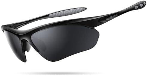 Lamicall Polarizadas Gafas de Sol Ciclismo - [22g & Diseño Envolvente] UV400 Protección, TR90-Marco, Almohadilla Nasal Aju... 2
