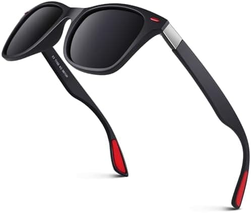GQUEEN Gafas de sol Polarizadas Rectangulares Clásicas de Madera Para Hombres y Mujeres con Protección UV MOS07 2