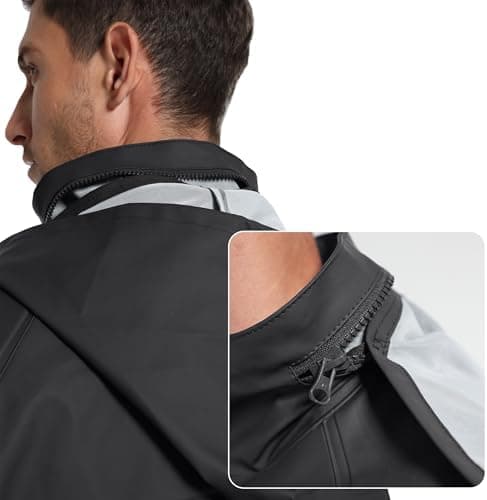 Navis - Traje de Lluvia para Hombre, Resistente al Agua, con Pantalones, 3 Piezas | Conjunto de chaqueta y peto, costuras ... 4
