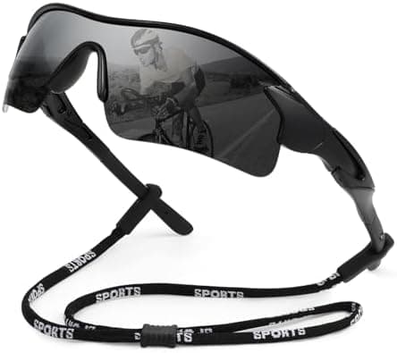 Hifot Gafas de Sol Polarizadas Deportivas Hombre Mujer, Protección UV400 Gafas Ciclismo Running, con Monturas Ligeras Envo... 2