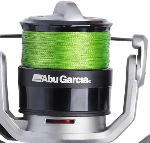 Abu Garcia MAX X Spinning con Linea Pre-Spooled Carrete | Agua Dulce y Agua Salada Ligera | Lucioperca y Zander | Ligero Marco de Grafito, Ambidiestro | 3000 Tamaño de Carrete, Gris y Negro 6