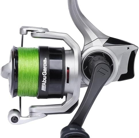 Abu Garcia MAX X Spinning con Linea Pre-Spooled Carrete | Agua Dulce y Agua Salada Ligera | Lucioperca y Zander | Ligero Marco de Grafito, Ambidiestro | 3000 Tamaño de Carrete, Gris y Negro 7