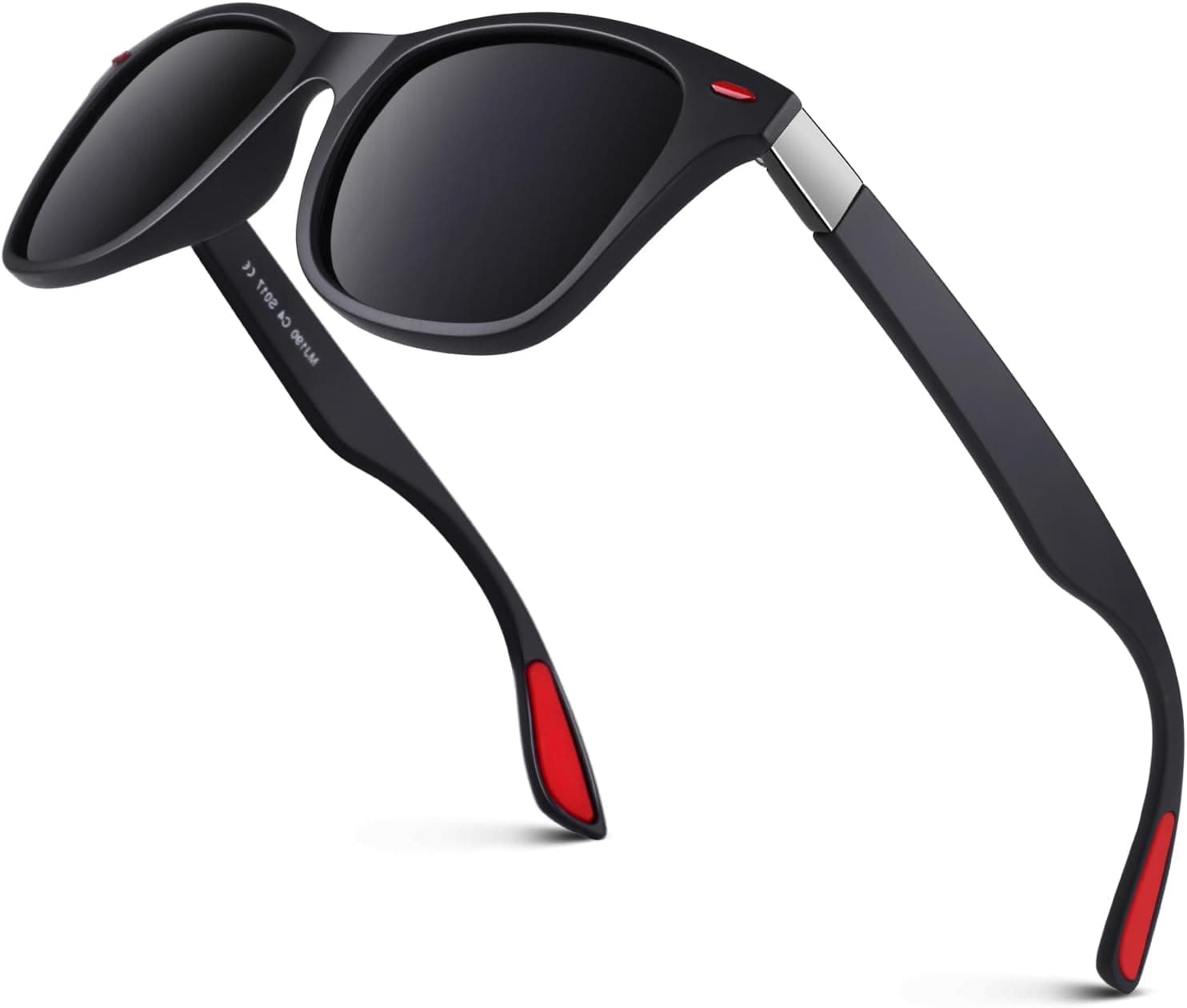 GQUEEN Gafas de sol Polarizadas Rectangulares Clásicas de Madera Para Hombres y Mujeres con Protección UV MOS07