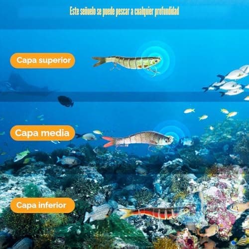 5 Piezas Señuelos de Pesca Spinning, Señuelos Artificiales para Pesca | Cebos Lucio Black Bass lubina, Cebo para Peces Depredadores, Agua Dulce y Salada 5