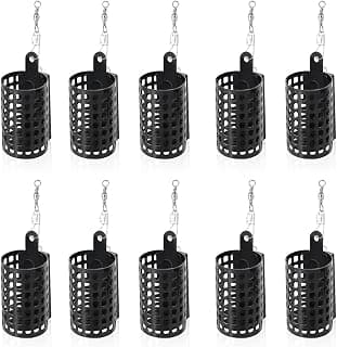 10 Piezas Feeder para Pesca,Cebador Pesca,Comedero para Pesca Jaula De Metal,para Jaula De Cebo De Pesca Adecuada para Pescar
