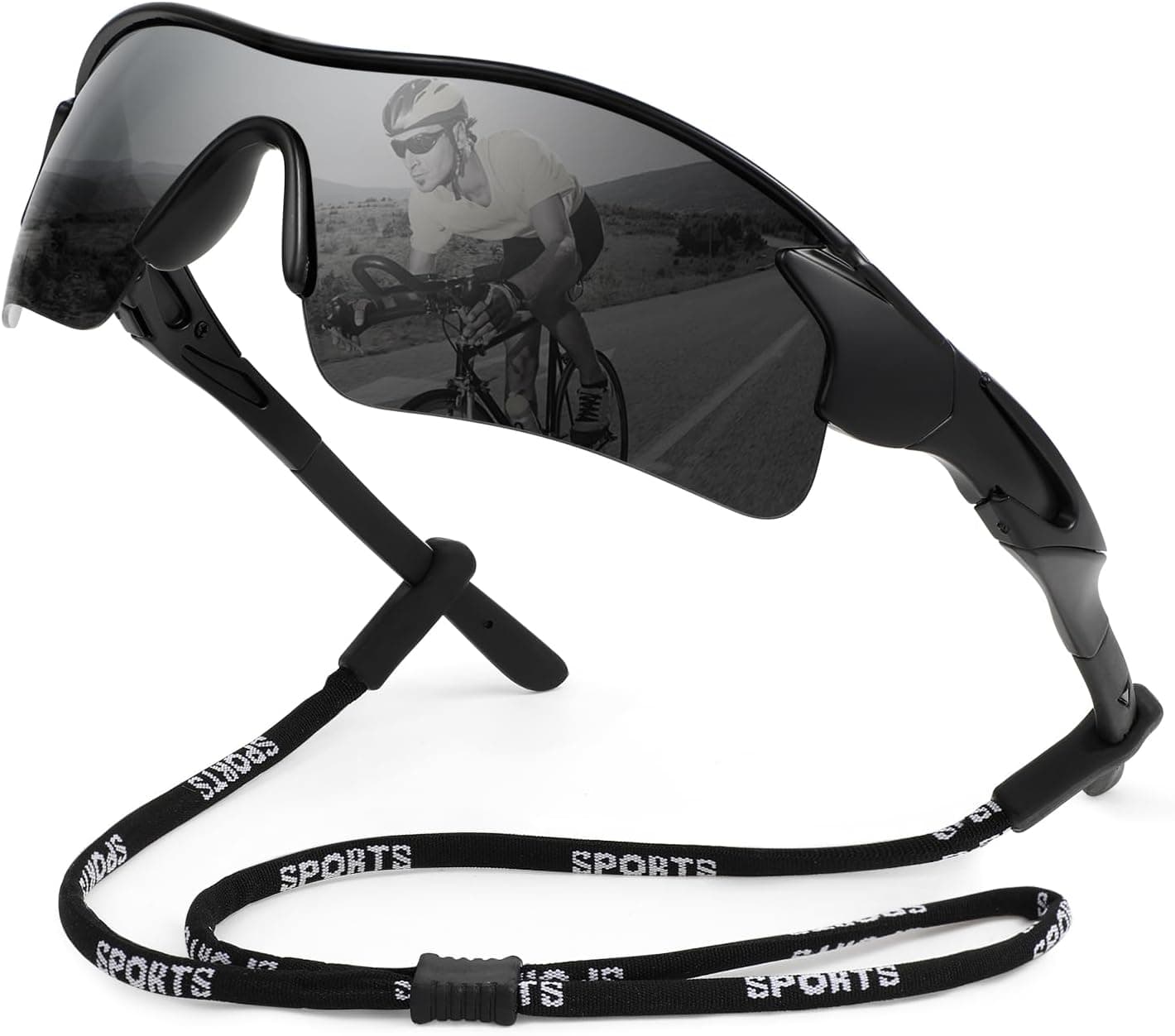 Hifot Gafas de Sol Polarizadas Deportivas Hombre Mujer, Protección UV400 Gafas Ciclismo Running, con Monturas Ligeras Envo...