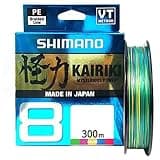 Shimano Kairiki 8 300m Multicolor Trenzado 8 Hebras
