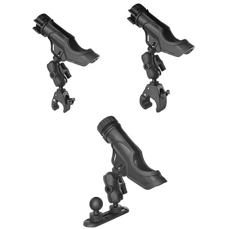 Soporte para caña de Kayak, nueva actualización, soporte para caña de pescar giratorio de 360 grados para Baitcasting, Spinning, pesca con mosca para soportes de Ram