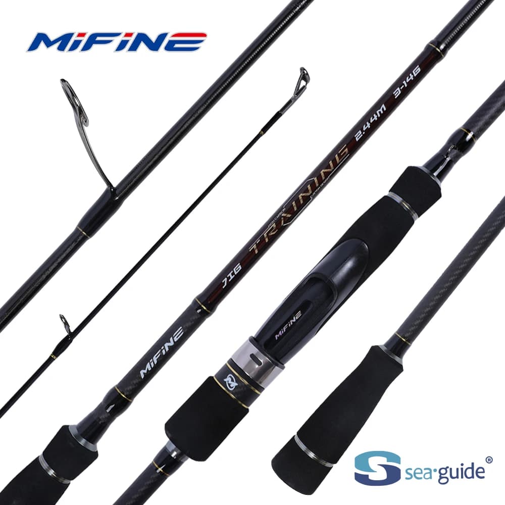 Caña de Pescar MIFINE JIG TRAINING SPIN, Señuelo 3-14g/5-21G/ 7-28g/10-42g/12-56g/20-85g, Caña de Spinning para Lubina, Perca y Lucio, Punta Hueca Rápida
